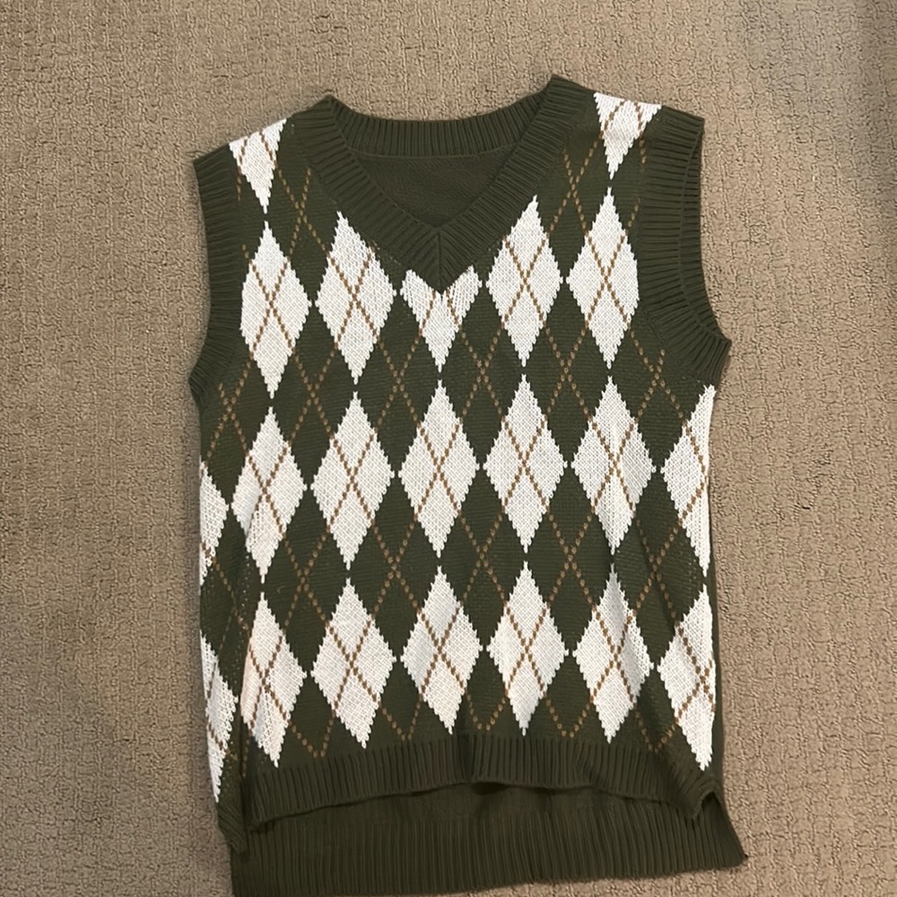 Green Sweater Vest